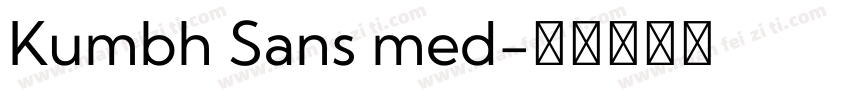 Kumbh Sans med字体转换